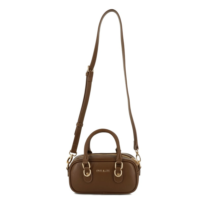 BAG WITH GIPSY&NOUNETTE CAHRM ミニボストンバッグ（ブラウン）