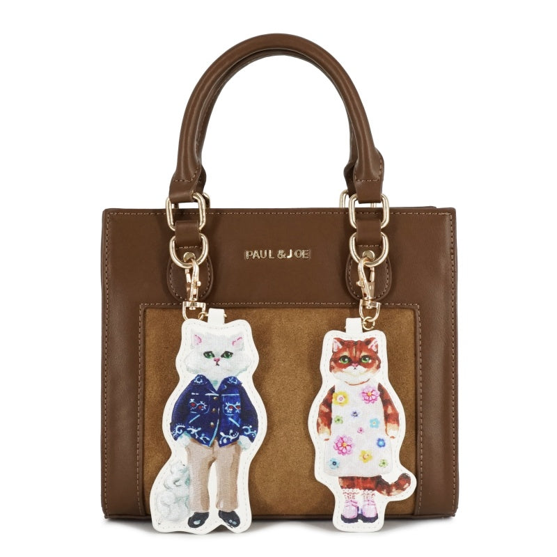 BAG WITH GIPSY&NOUNETTE CAHRM ハンドバッグ（ブラウン）