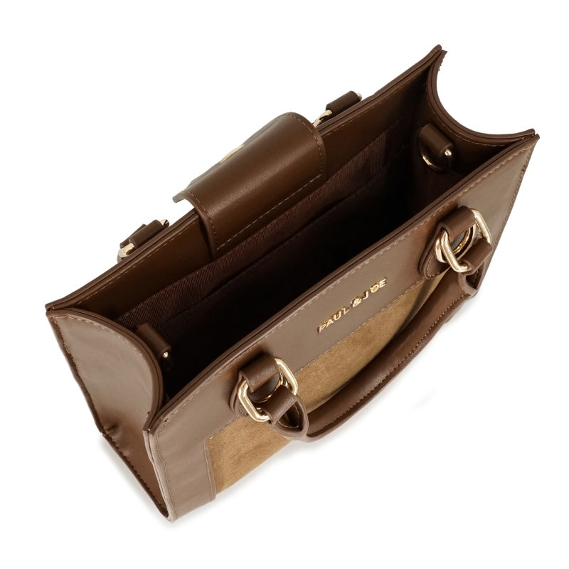 BAG WITH GIPSY&NOUNETTE CAHRM ハンドバッグ（ブラウン）