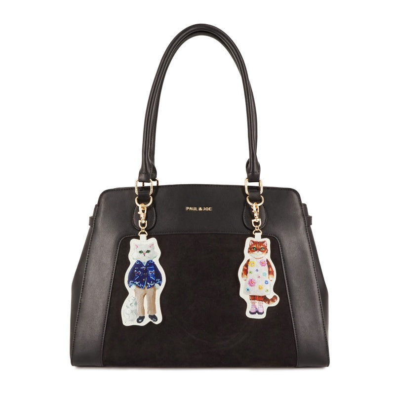 BAG WITH GIPSY&NOUNETTE CAHRM トートバッグ（ブラック）