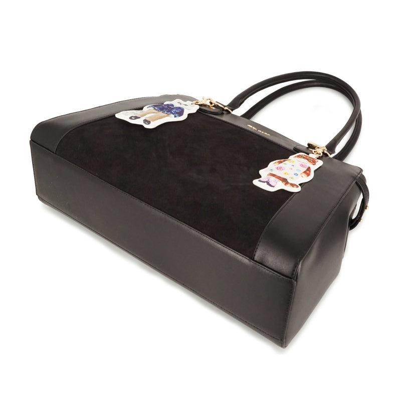 BAG WITH GIPSY&NOUNETTE CAHRM トートバッグ（ブラック）