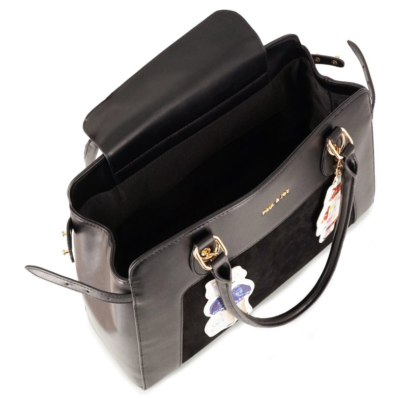 BAG WITH GIPSY&NOUNETTE CAHRM トートバッグ（ブラック）