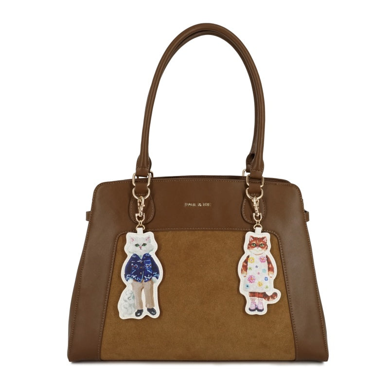 BAG WITH GIPSY&NOUNETTE CAHRM トートバッグ（ブラウン）