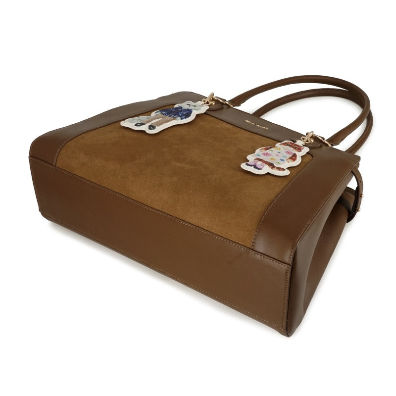 BAG WITH GIPSY&NOUNETTE CAHRM トートバッグ（ブラウン）