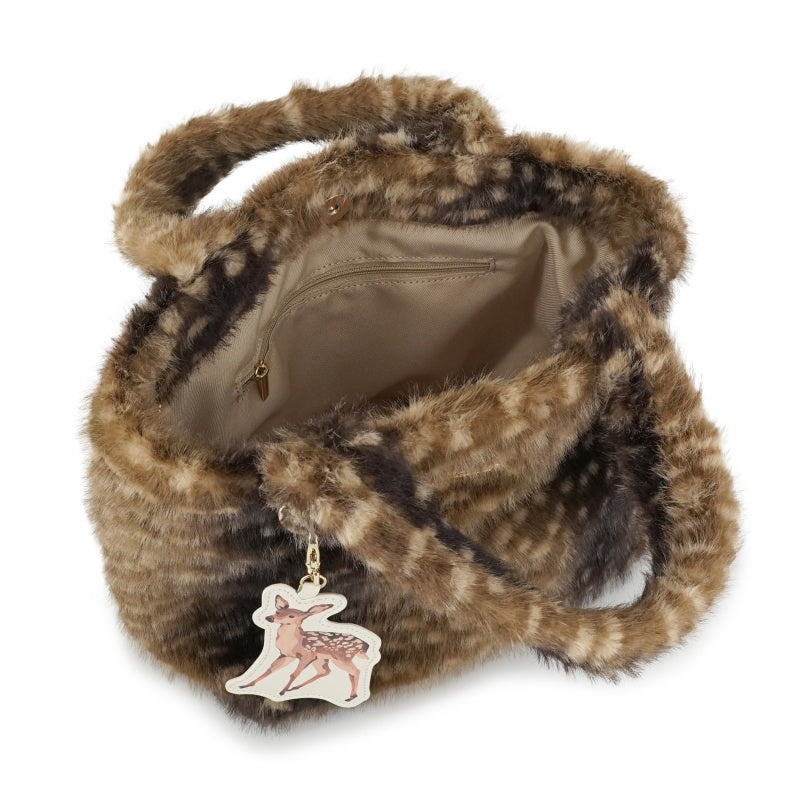 FUR ANIMAL　ファートートバッグ（ブラウン）