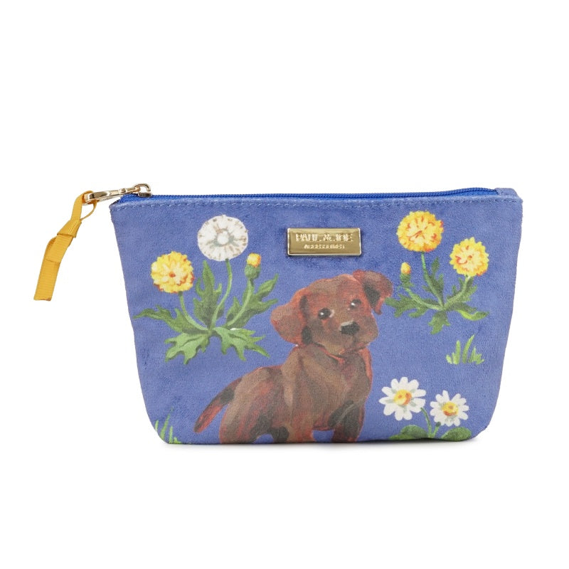 VELVET POUCH　ポーチ（ブルー）