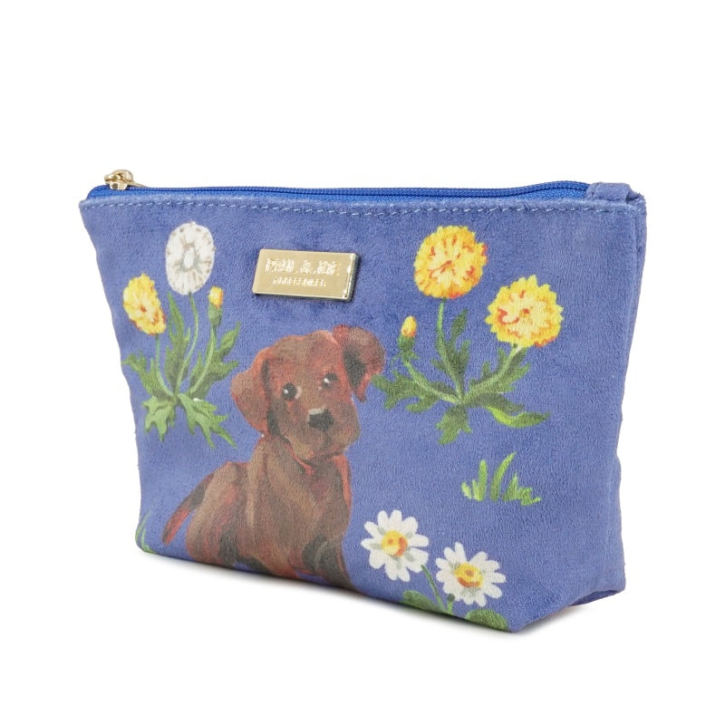 VELVET POUCH　ポーチ（ブルー）