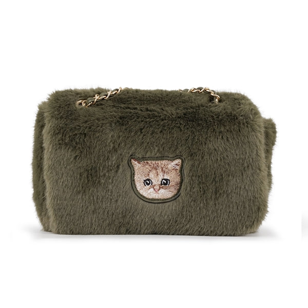 FUR NOUNETTE ミニショルダーバッグ グリーン
