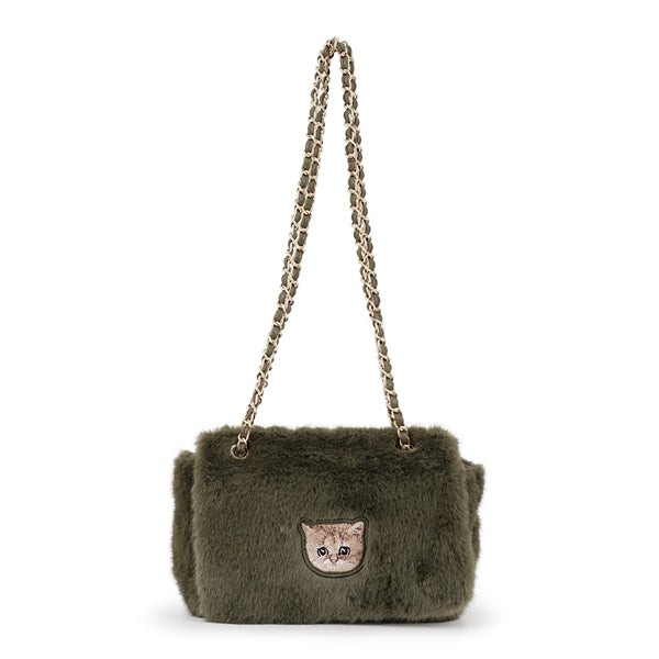 FUR NOUNETTE ミニショルダーバッグ グリーン
