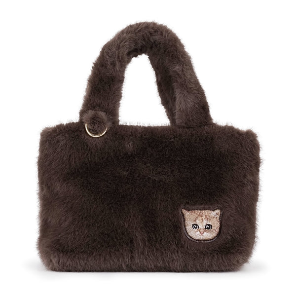 FUR NOUNETTE ミニトートバッグ ブラウン