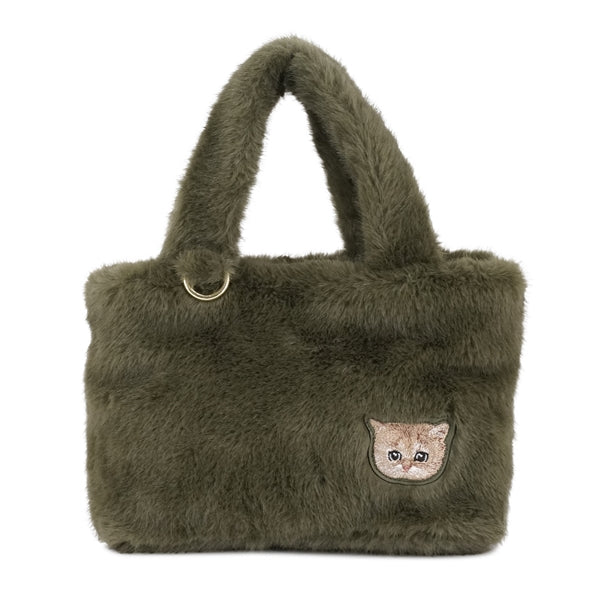 FUR NOUNETTE ミニトートバッグ グリーン