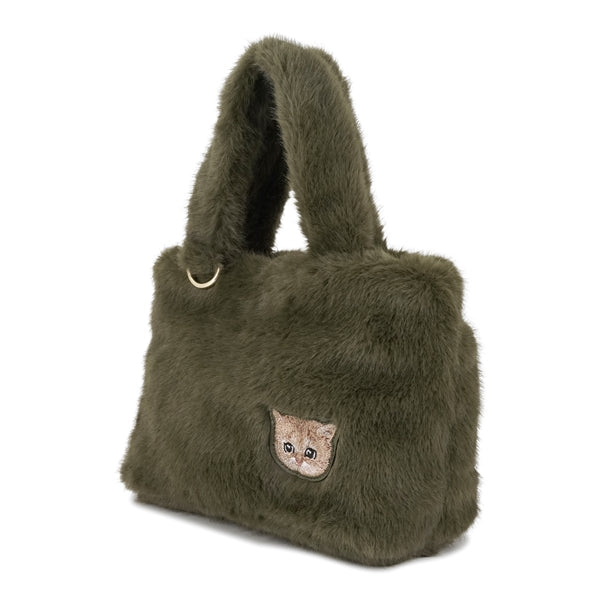 FUR NOUNETTE ミニトートバッグ グリーン
