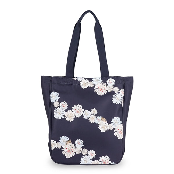 クリザンテーム＆ヌネット　縦長トートバッグ （ネイビー）