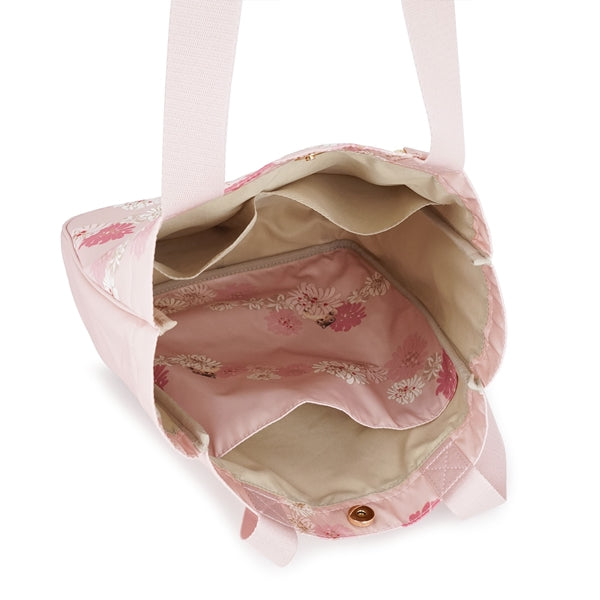 クリザンテーム＆ヌネット　縦長トートバッグ （ピンク）