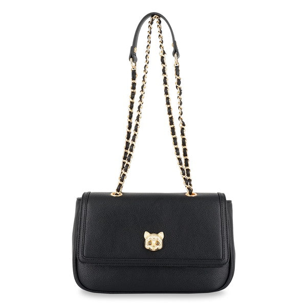3D CAT FACE ショルダーバッグ （ブラック）