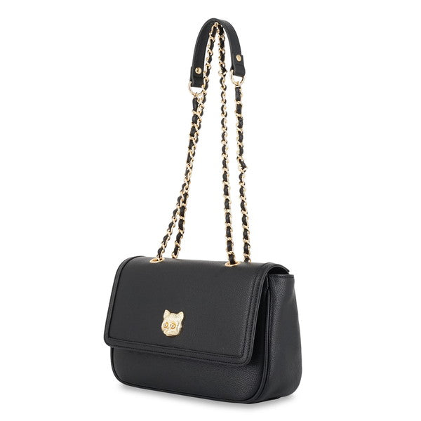 3D CAT FACE ショルダーバッグ （ブラック）