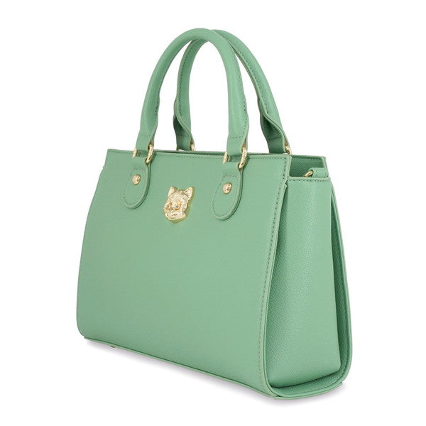 3D CAT FACE ハンドバッグ （グリーン）