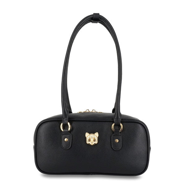 3D CAT FACE ボストンバッグ （ブラック）