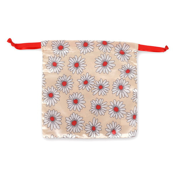 巾着付きビーズバッグ （レッド）