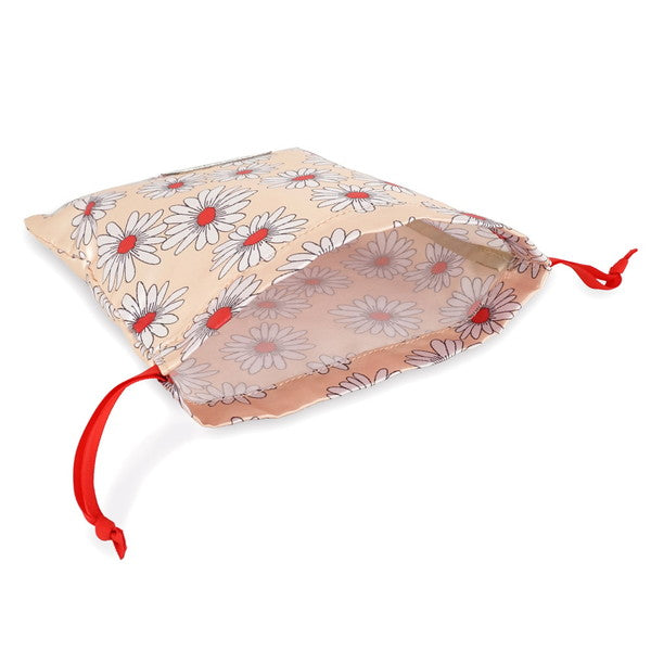 巾着付きビーズバッグ （レッド）