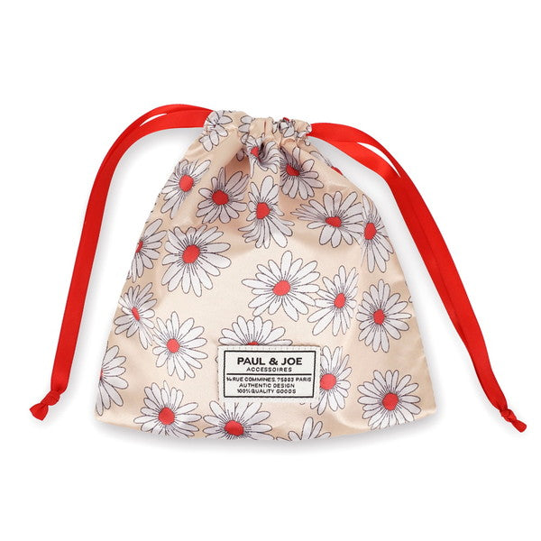 巾着付きビーズバッグ （レッド）