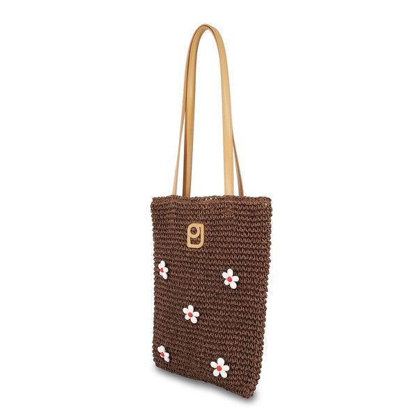 BEADS MOTIF トートバッグ （ブラウン）