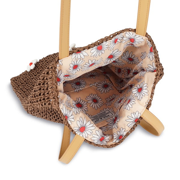 BEADS MOTIF トートバッグ （ブラウン）