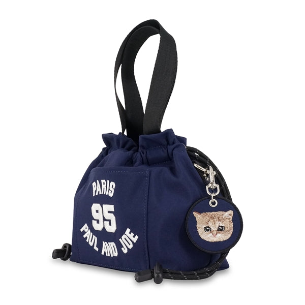 95 EMBROIDERY ミニ巾着バッグ （ネイビー）