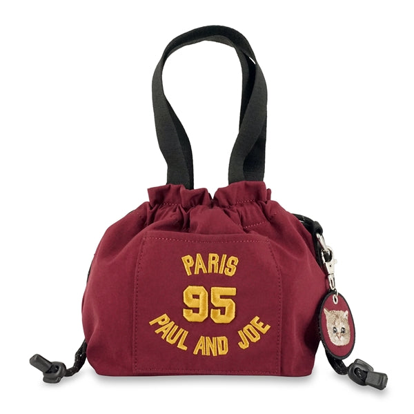 95 EMBROIDERY ミニ巾着バッグ （ワイン）