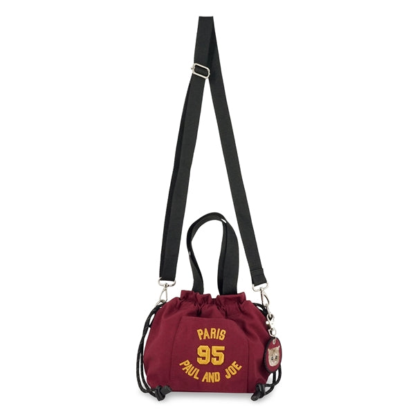 95 EMBROIDERY ミニ巾着バッグ （ワイン）