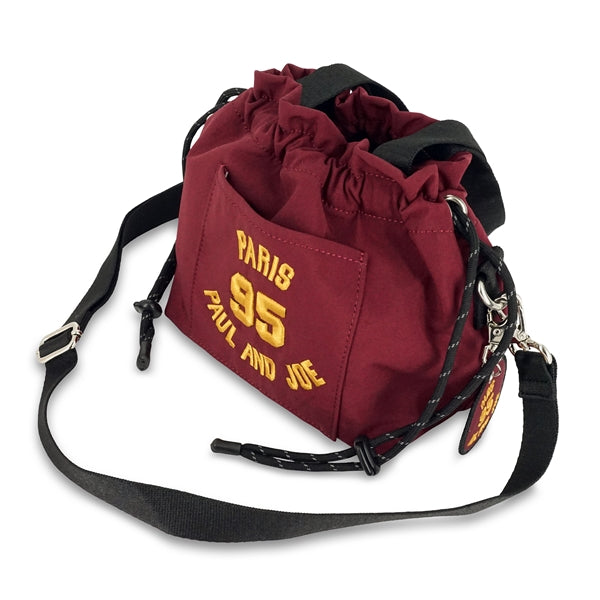 95 EMBROIDERY ミニ巾着バッグ （ワイン）