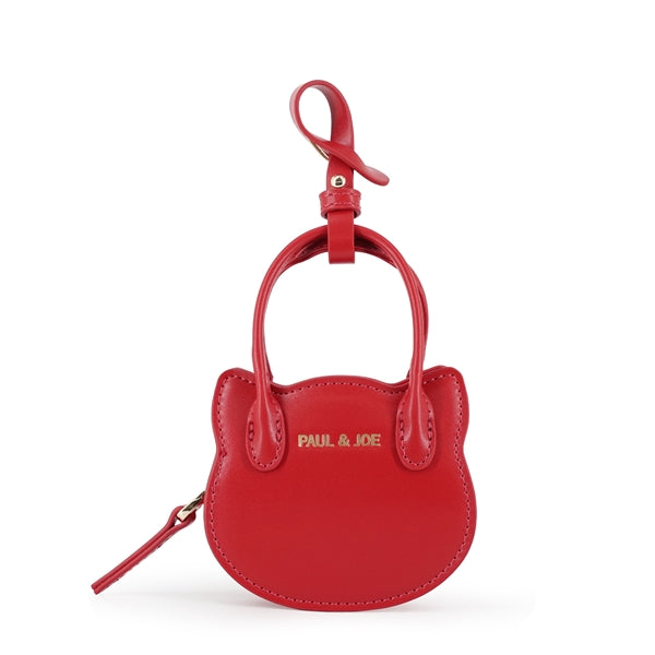 SMALL BAG CHARM ねこ型バッグチャーム レッド