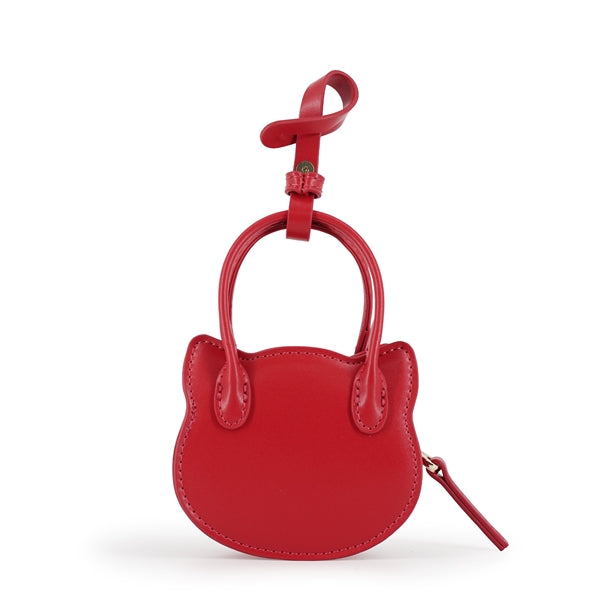 SMALL BAG CHARM ねこ型バッグチャーム レッド