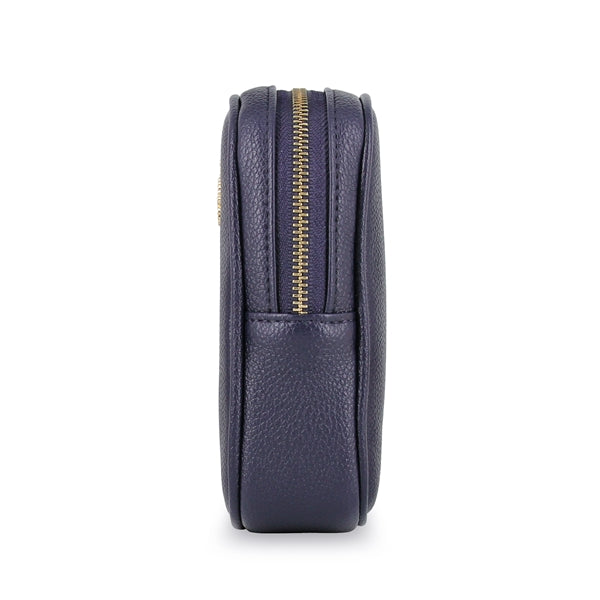 クリザンテーム・メタル　ポーチ ネイビー