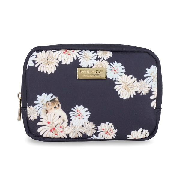 クリザンテーム＆ヌネット ポーチ （ネイビー）