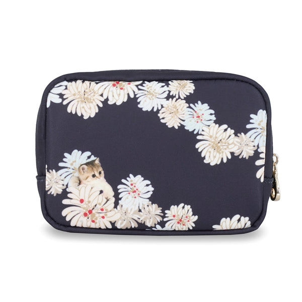 クリザンテーム＆ヌネット ポーチ （ネイビー）