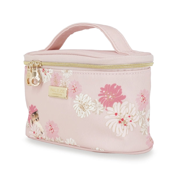 クリザンテーム＆ヌネット 持ち手付きポーチ （ピンク）