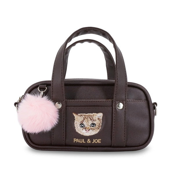 合皮スクバポーチ ブラウン