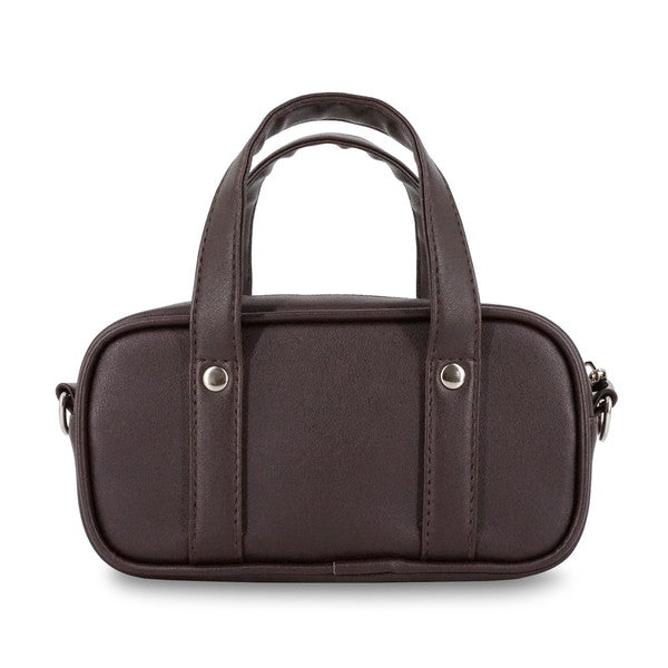 合皮スクバポーチ ブラウン