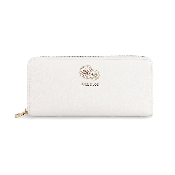 クリザンテーム・メタル　ラウンド束入れ　アイボリー