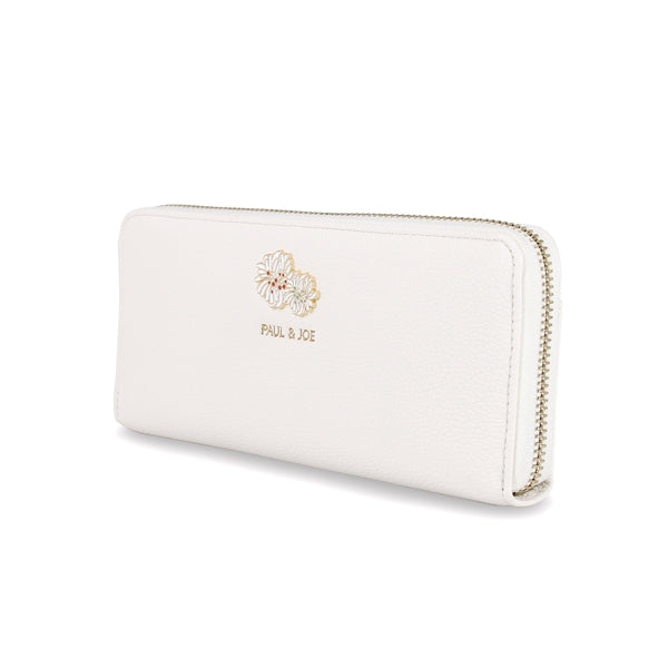 クリザンテーム・メタル　ラウンド束入れ　アイボリー