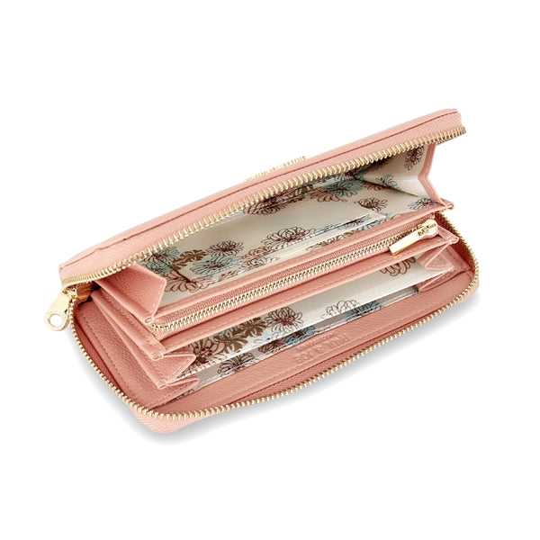 クリザンテーム・メタル　ラウンド束入れ　ピンク