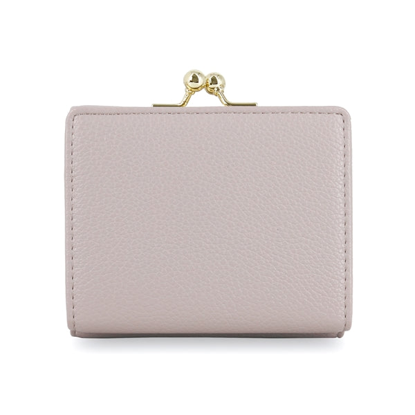 クリザンテーム・メタル　口金ミニ財布　グレー