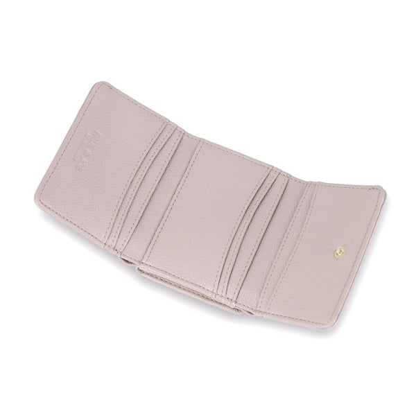 クリザンテーム・メタル　口金ミニ財布　グレー