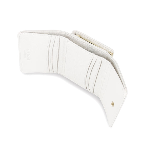 クリザンテーム・メタル　口金ミニ財布　アイボリー