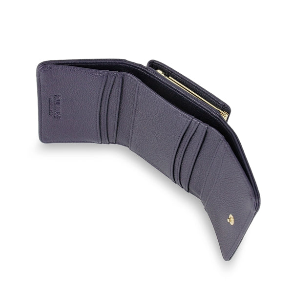 クリザンテーム・メタル　口金ミニ財布　ネイビー