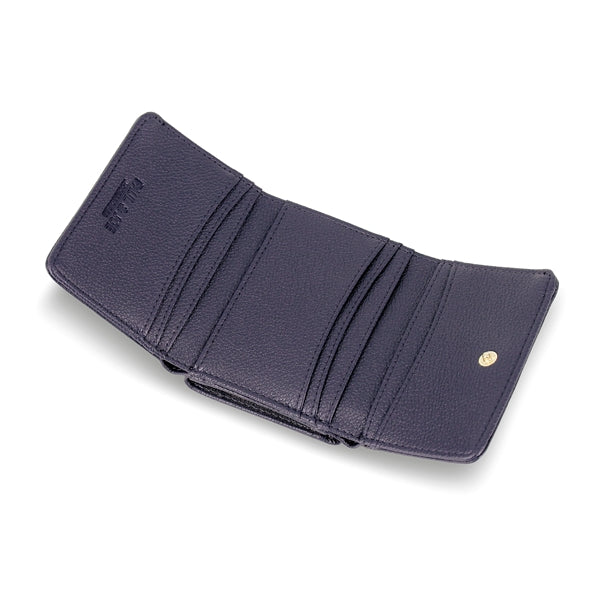 ポール＆ジョー クリザンテーム・メタル 口金ミニ財布 ネイビー