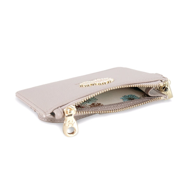 クリザンテーム・メタル　カードコインケース　グレー