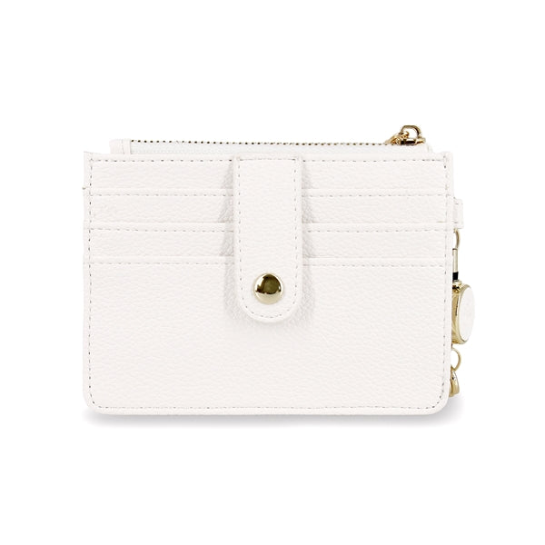 クリザンテーム・メタル　カードコインケース　アイボリー