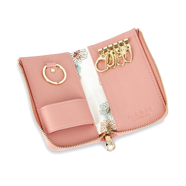 クリザンテーム・メタル　キーケース　ピンク